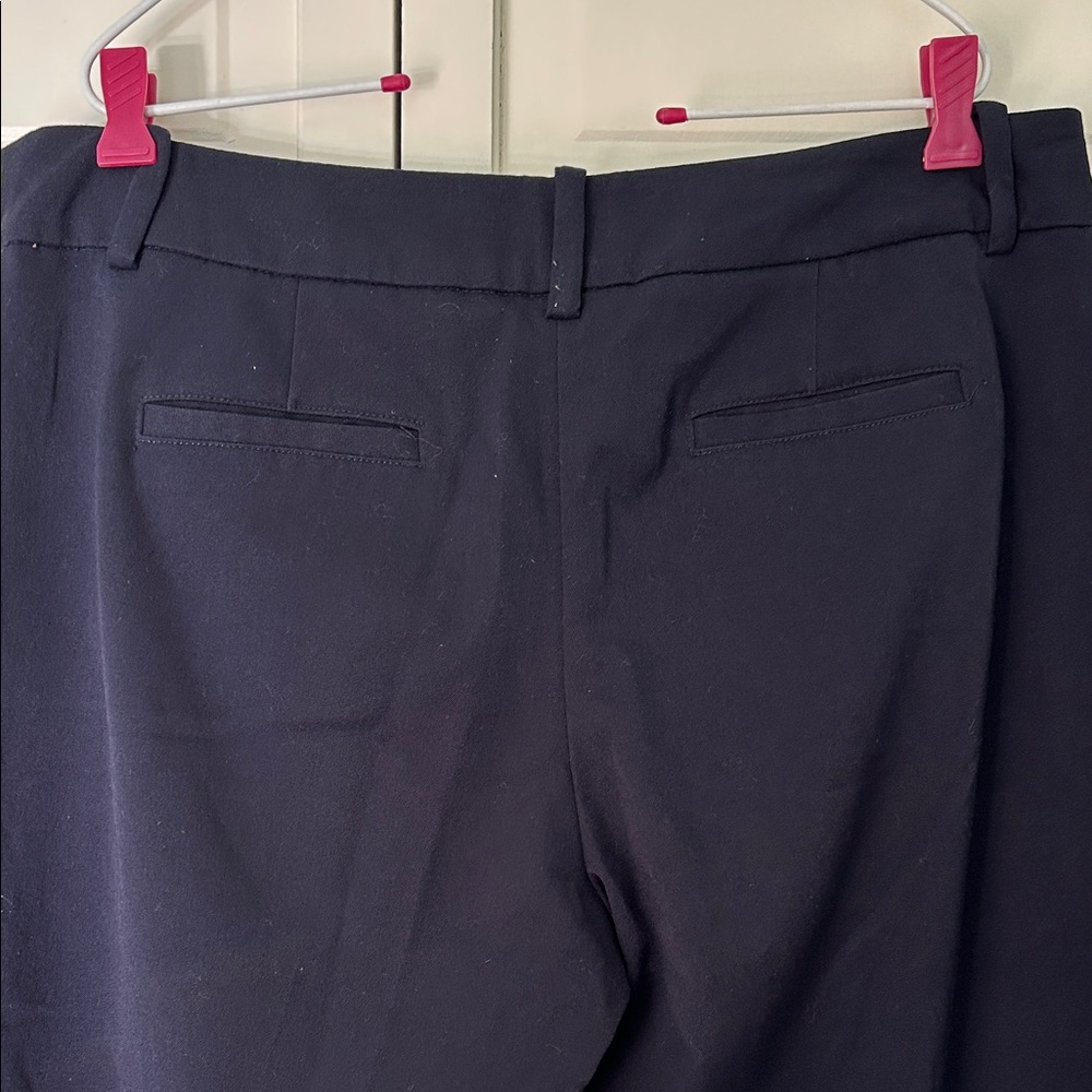 Merona Women's Navy Blue Straight Leg Dress Pants - Picture 7 of 9